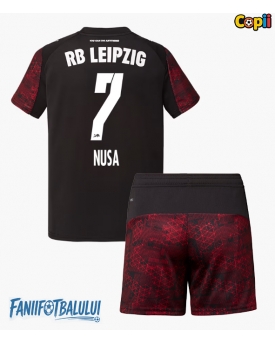 RB Leipzig Antonio Nusa #7 Echipament de Fotbal Replică 2025-26 Copii Treilea (+ Șorturi)